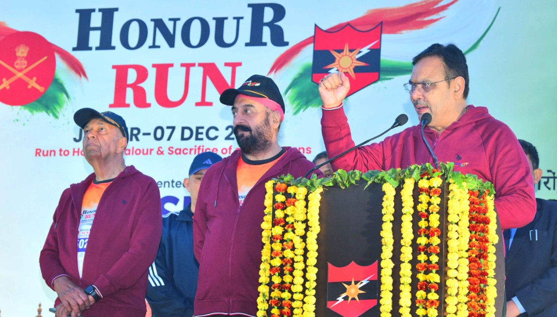 पूर्व सैनिकों के सम्मान में ‘ऑनर रन’ मैराथन का आयोजन, वीर सैनिकों की राष्ट्र के प्रति अटूट निष्ठा हमारे लिए प्रेरणादायी जवानों को उचित सम्मान देना हर नागरिक का कर्तव्य – मुख्यमंत्री भजनलाल शर्मा